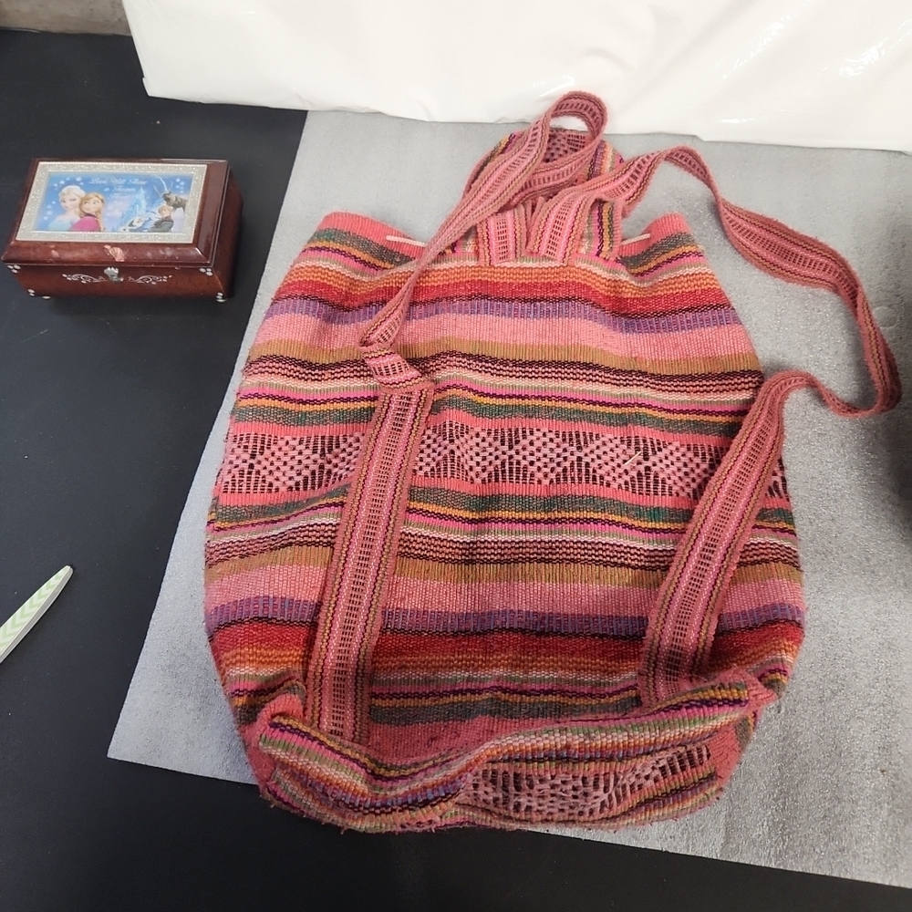 Multicolor Striped Women's Bag - Picture 3 of 4